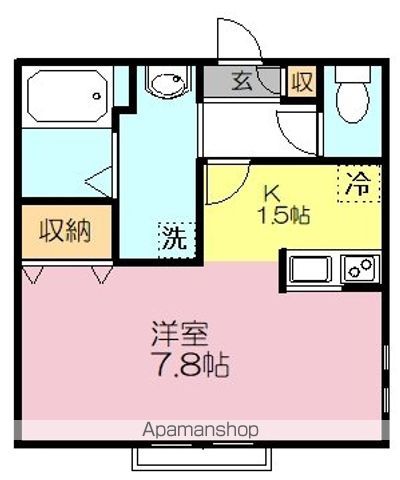 パストラルハイム 201号室 間取り