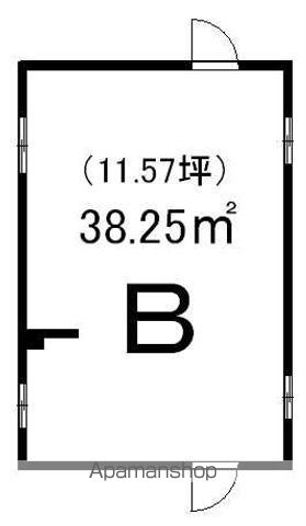 西村ハイツ店舗 B号室 間取り