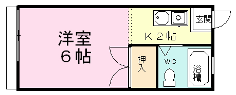 サンライズコートＢ 305号室 間取り