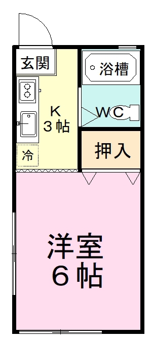 コーポカルチャー 201号室 間取り