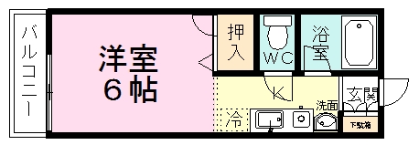 ニューエステート 202号室 間取り