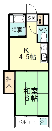 メゾン高根 204号室 間取り