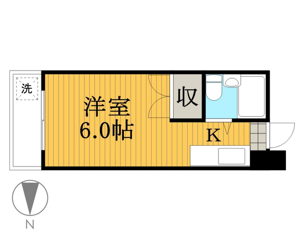 サンライズ多田 205号室 間取り