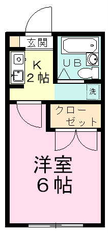 ヴェルディ松が丘 102号室 間取り
