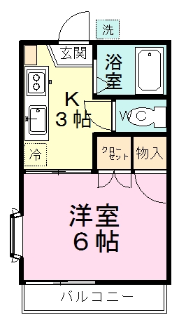 グレースハイツ 203号室 間取り