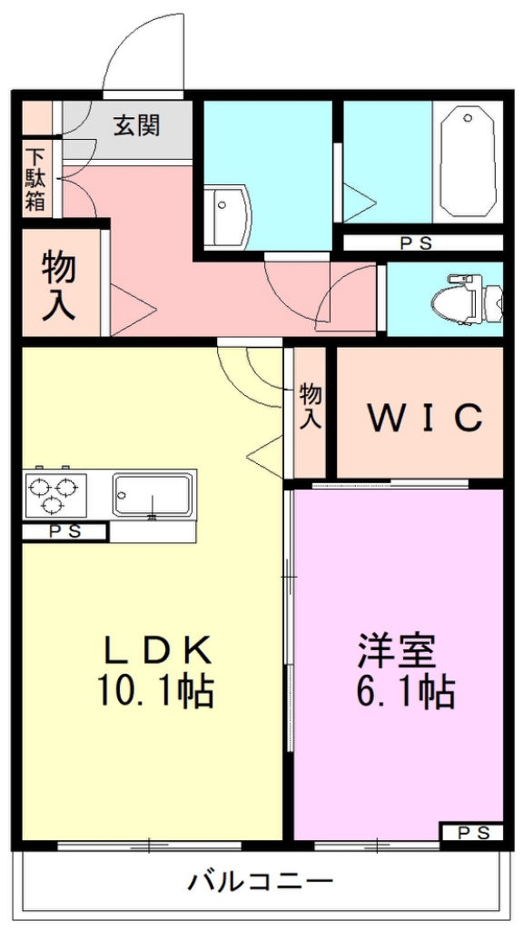 プロフェシオン 105号室 間取り