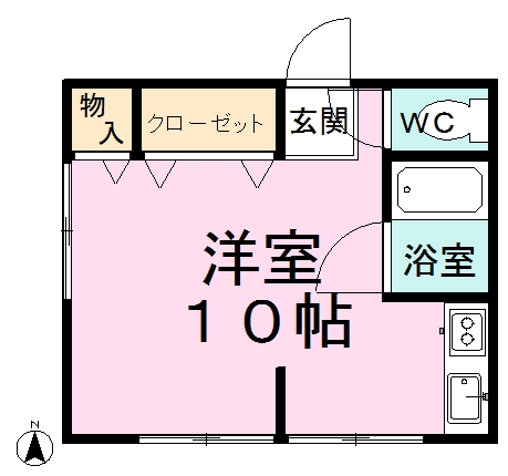 広瀬荘 101号室 間取り