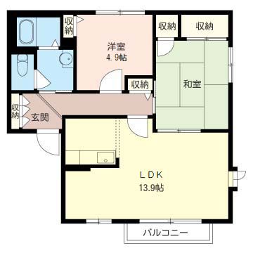 シャーメゾン弐番館 間取り図