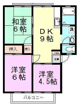 江原台第一原コーポ 103号室 間取り