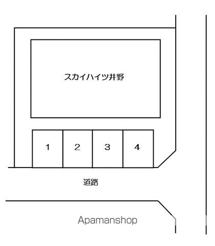 スカイハイツ井野駐車場 間取り