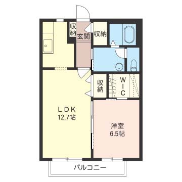 ソレイユ大和田 203号室 間取り
