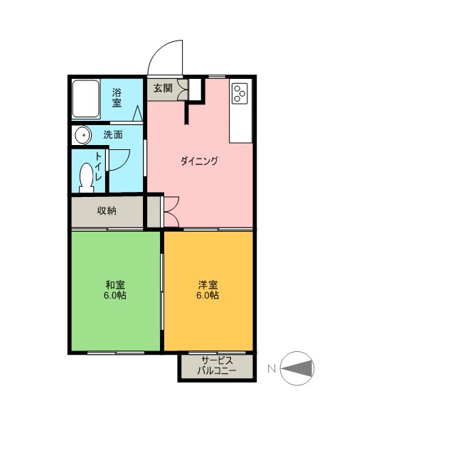 パークハイム 201号室 間取り