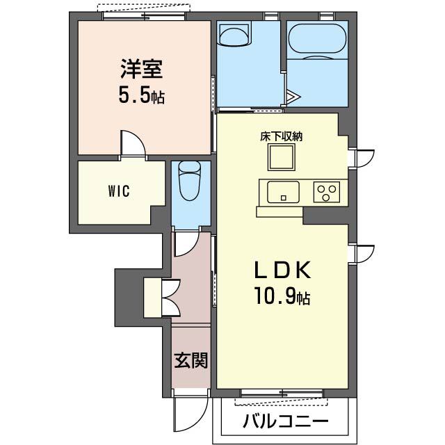 グリーンハピネス 102号室 間取り
