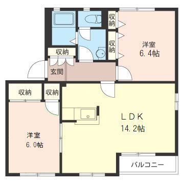 ディアスゆりのき台Ａ 101号室 間取り