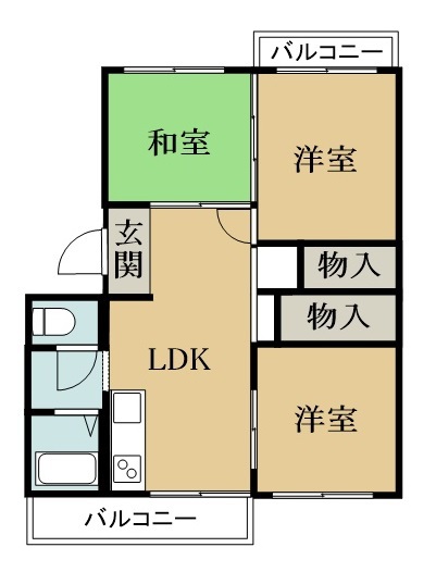 八千代中央レジデンス 102号室 間取り