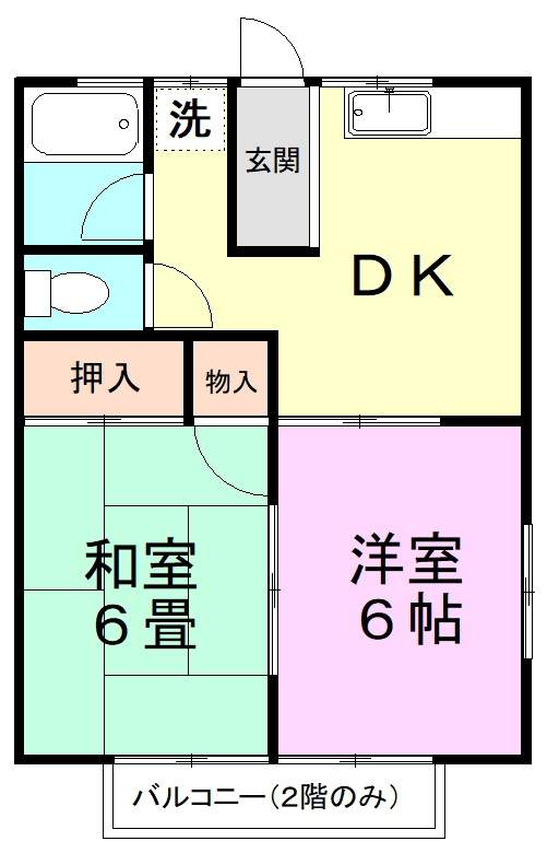 メタルハウス 203号室 間取り