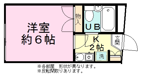 プティパピヨン 102号室 間取り