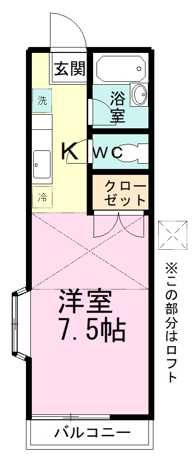 グリーンフラット 104号室 間取り