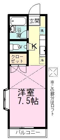 グリーンフラット 104号室 間取り