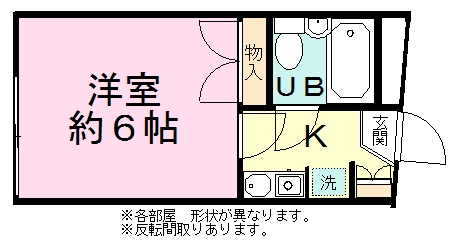 プティパピヨン 106号室 間取り