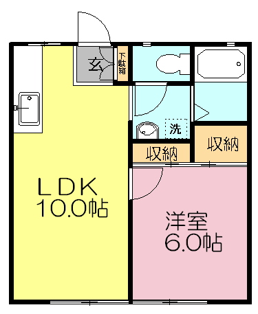 ハイツグレース 102号室 間取り