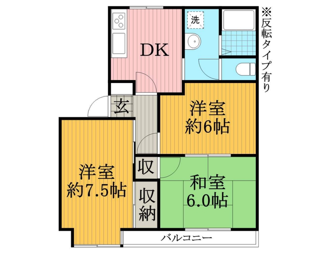 岩井ハイツ 103号室 間取り