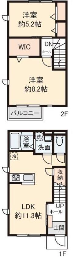 ザ・メゾネットテラス 101号室 間取り