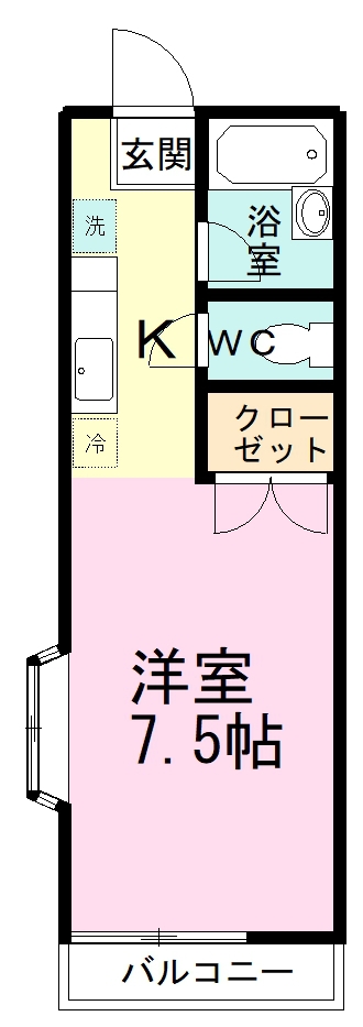 グリーンフラット 204号室 間取り