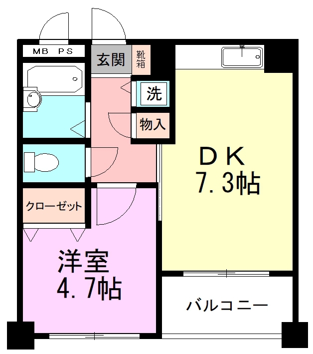 アミリス 302号室 間取り