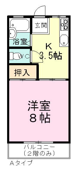 ウッドビレッジ 203号室 間取り