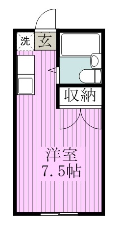 周郷ハイツ 112号室 間取り
