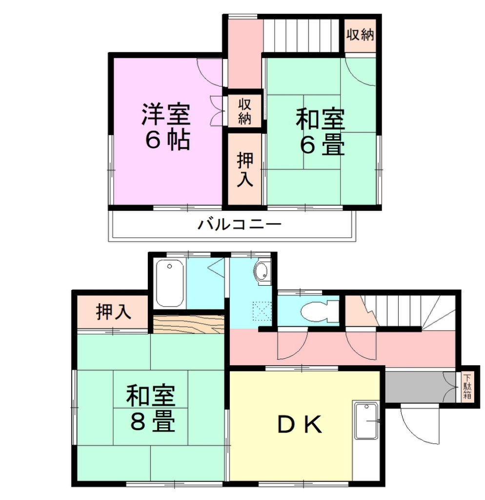 佐倉市城貸家 間取り