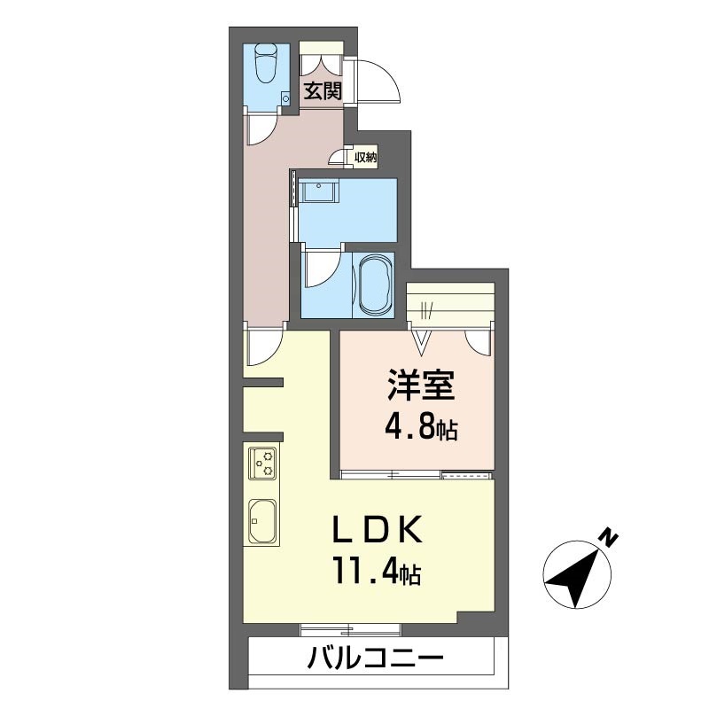 ルナステージ八千代台 303号室 間取り