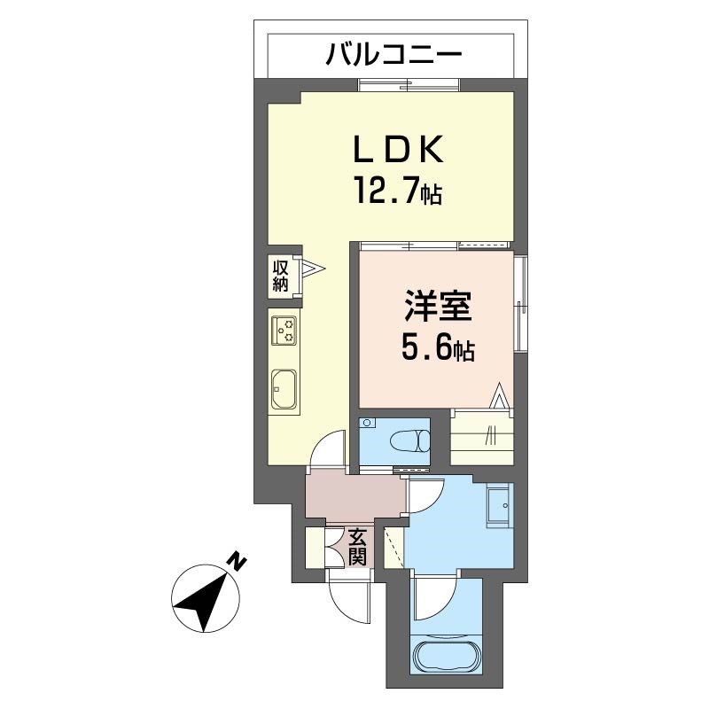 ルナステージ八千代台 301号室 間取り