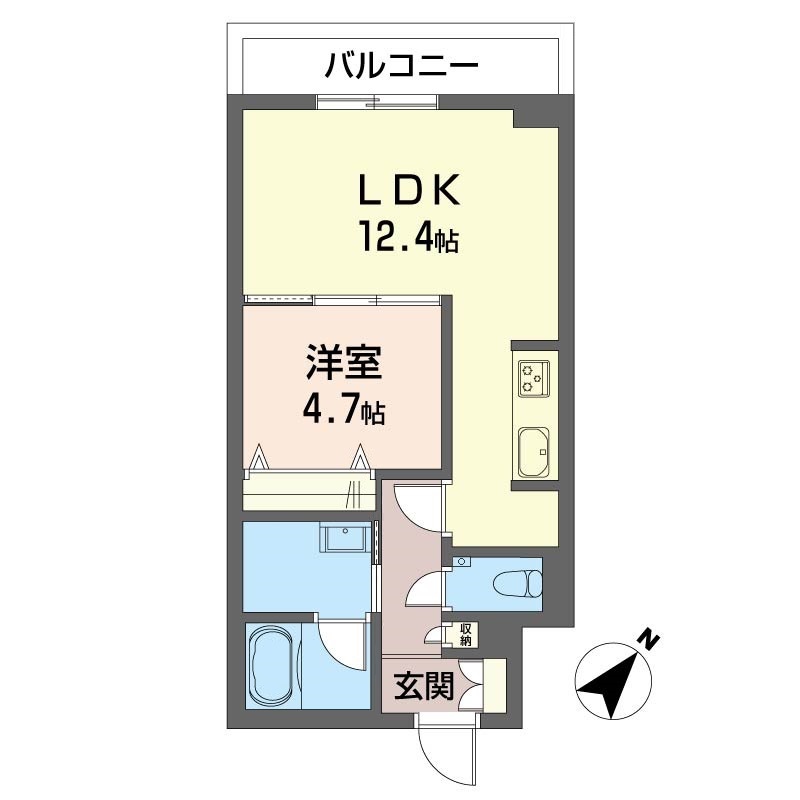 ルナステージ八千代台 302号室 間取り