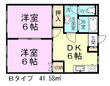 フォレスト習志野台 102号室 間取り