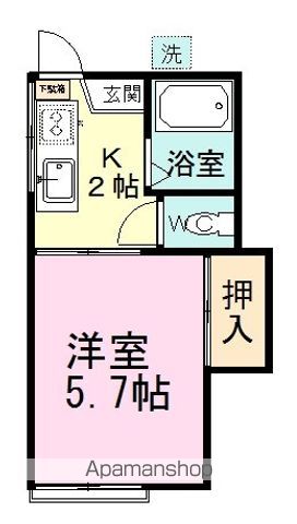 ドエル習志野 207号室 間取り
