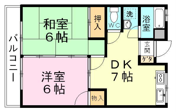 ハイム高嶺 402号室 間取り