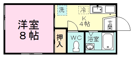 メゾンエスポワールⅠ 101号室 間取り