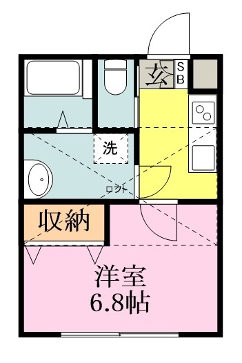 ベル八千代 202号室 間取り
