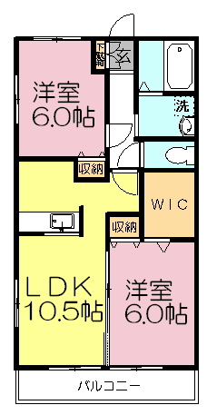 セディア 103号室 間取り