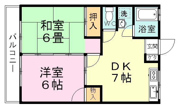 ハイム高嶺 203号室 間取り