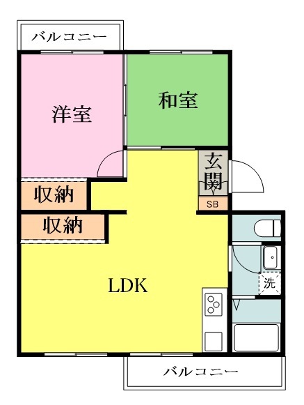 八千代中央レジデンス１号棟 202号室 間取り