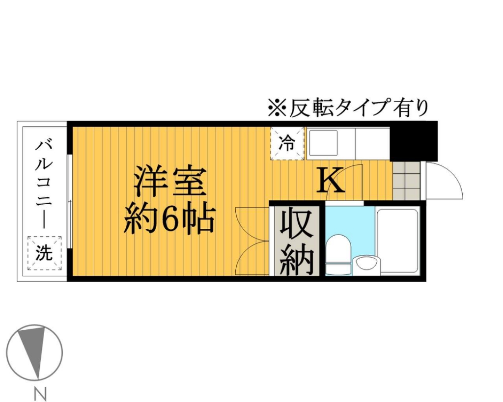 サンライズ多田 404号室 間取り