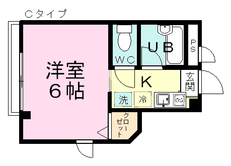 日本こうこくビル 403号室 間取り