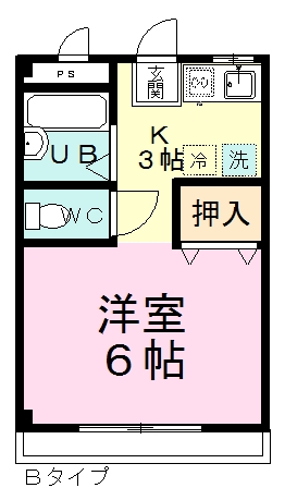 日本こうこくビル 402号室 間取り