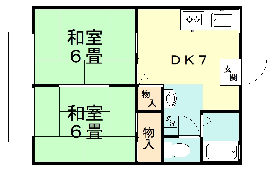 村山ハイツＢ 301号室 間取り