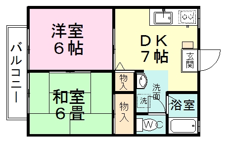 村山ハイツＡ 302号室 間取り