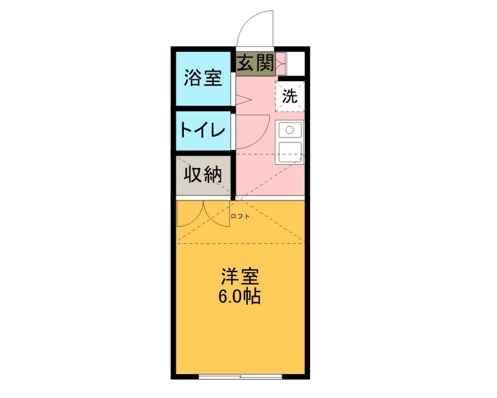 グリーンシャトレー 104号室 間取り