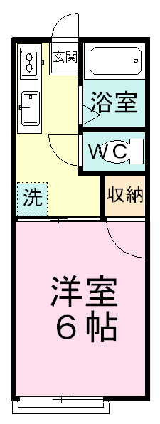 フォーブル日大通り 205号室 間取り